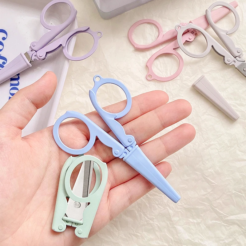Stationery And Office Supply Chain - Милые складные ножницы в цветах Моранди,