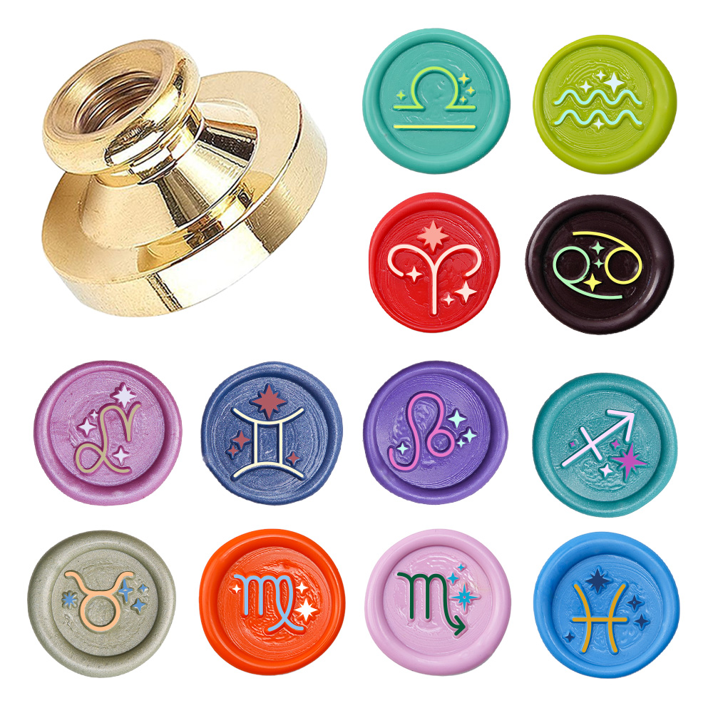 Wax Seal Stamp Kit - Штамп сургучной печати знаков зодиака, штампы