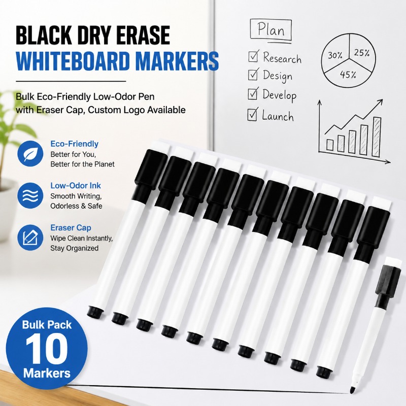 Whiteboard Marker Set - Черный стираемый маркер для белой доски