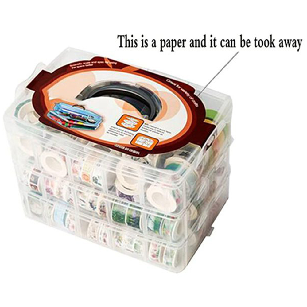Washi Tape Set - Прозрачный органайзер для скотча васи с