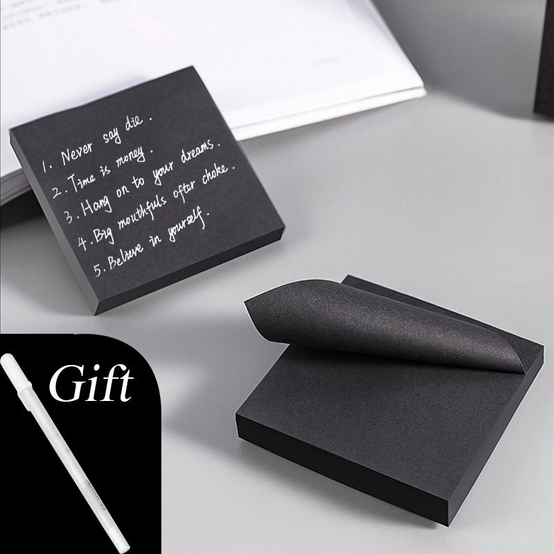 Office Stationery Supply List - Черные клейкие заметки Black N Times: