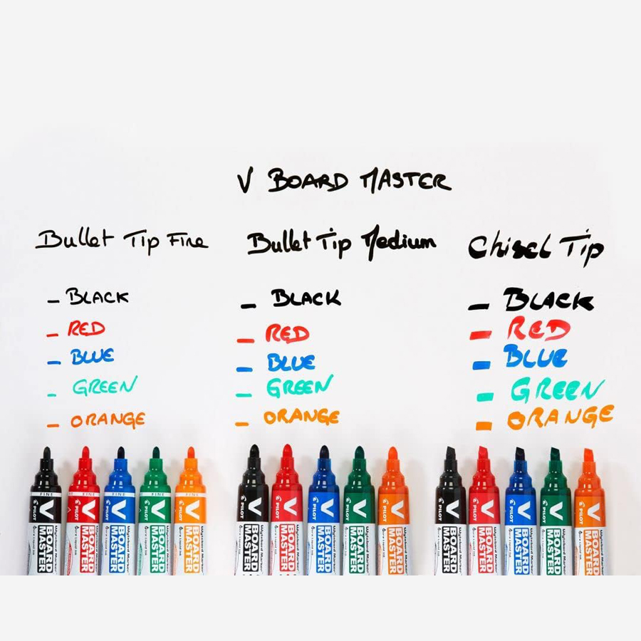 Pilot V Board Master WBMAVBM-M – обзор и цена Whiteboard Marker Set