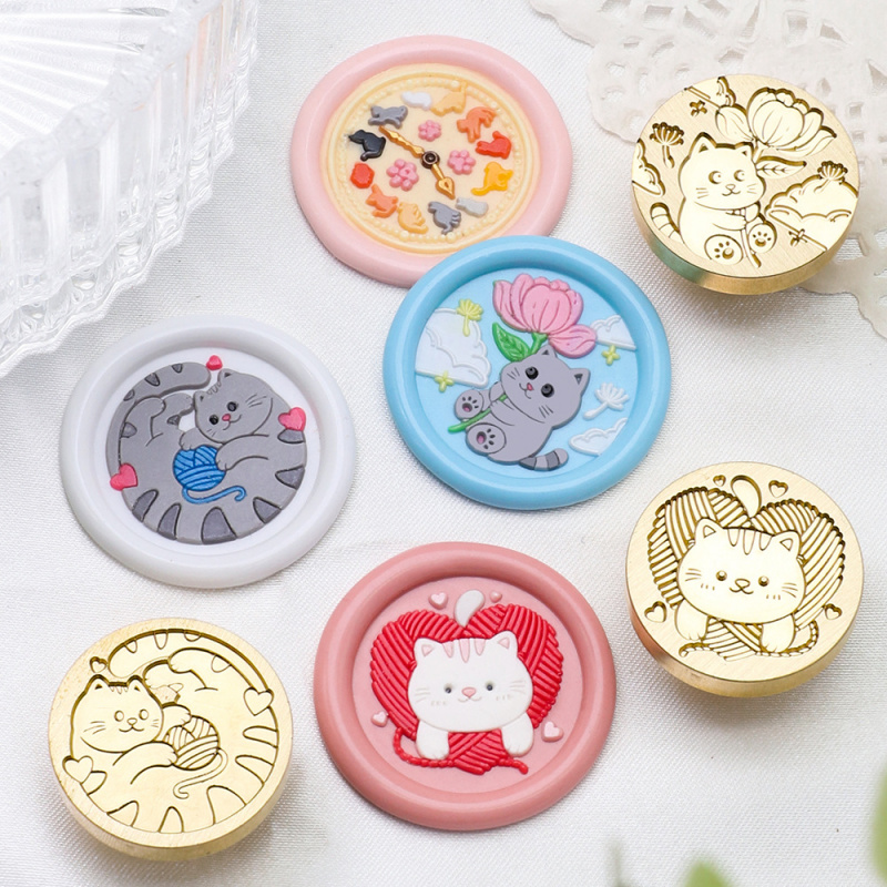 Серия Cat, 25 мм, сургучная пе – обзор и цена Wax Seal Stamp Kit