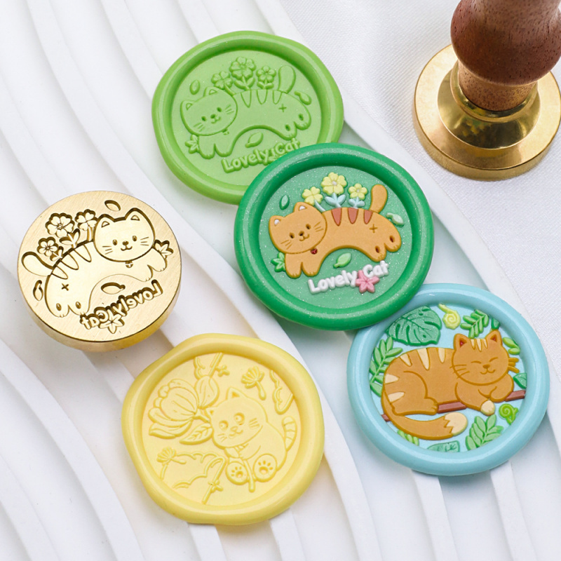 Серия Cat, 25 мм, сургучная пе – обзор и цена Wax Seal Stamp Kit